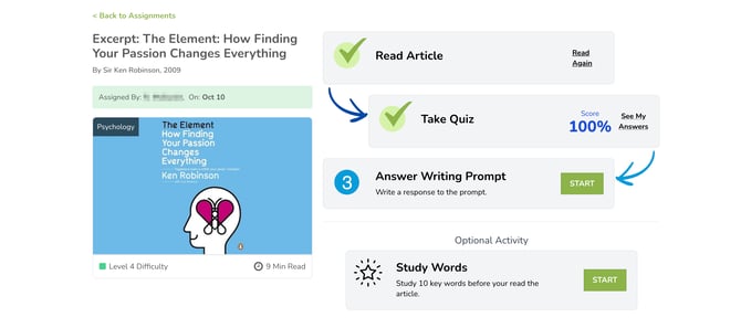 AI Writing Student Flow - 01 Article Page