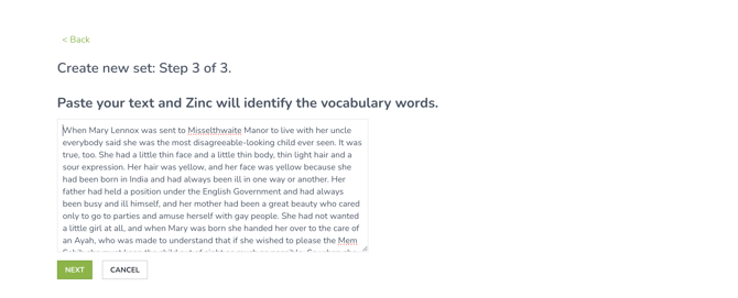 Create Vocabulary Set 04
