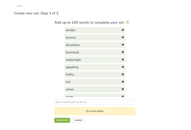 Create Vocabulary Set 05-1