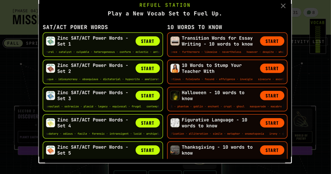 Missions 03 vocabulary