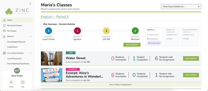 Teacher Homepage